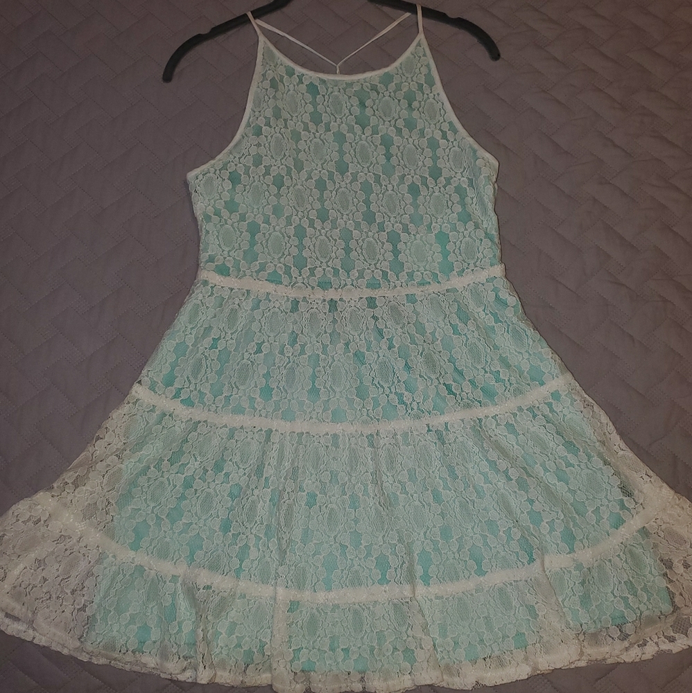Open back mini dress